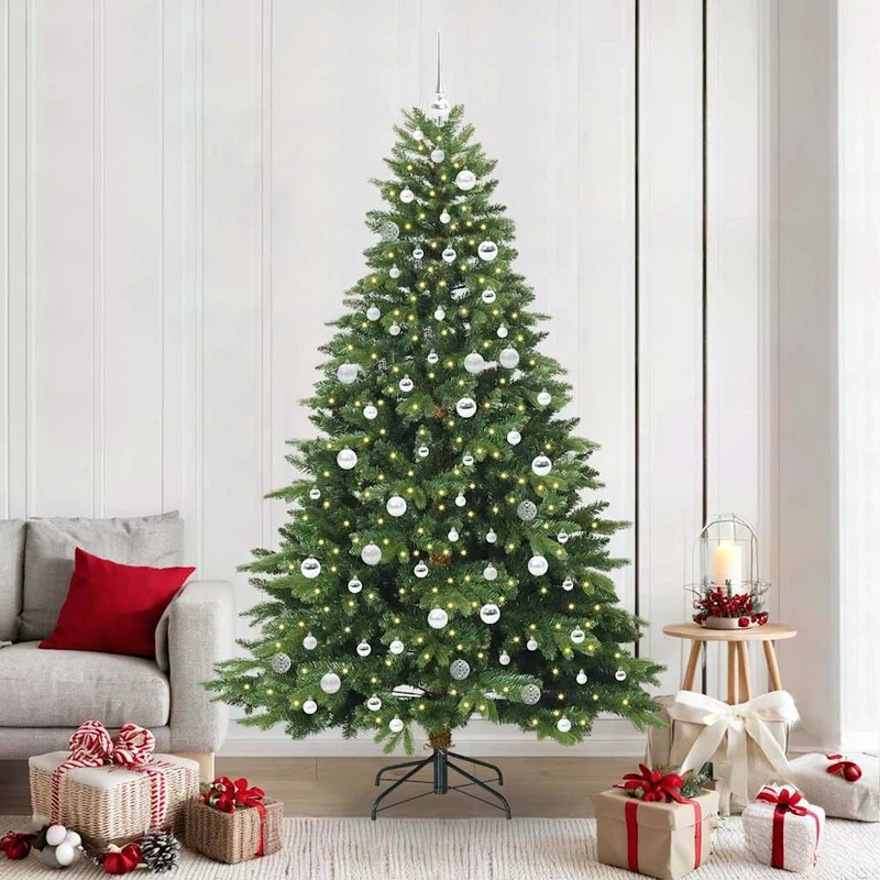 Kunstkerstboom 210 cm groen met 300 LED en standaard