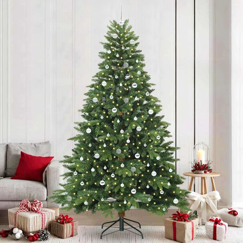Kunstkerstboom 240 cm groen PE/PVC met 300 LED