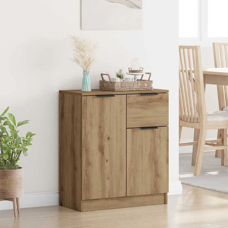 Dressoir 60x30x70 cm bewerkt hout Artisan Eiken