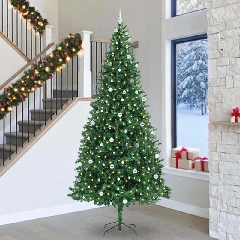 Kunstkerstboom 300 cm groen PVC metaal