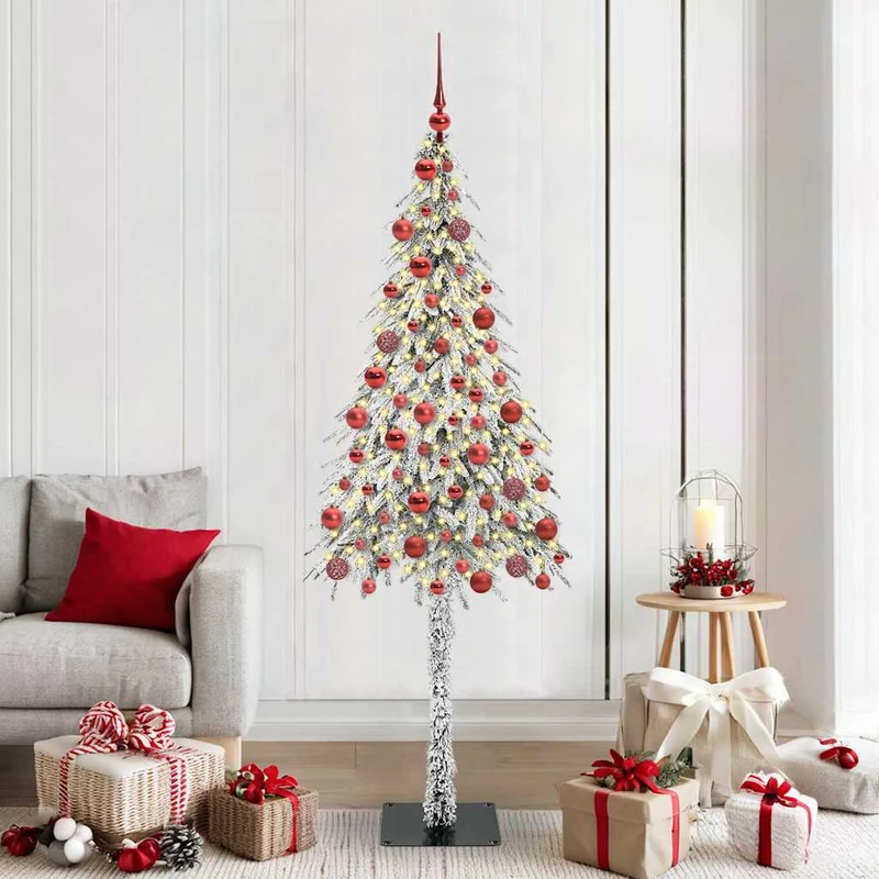 Kerstboom 180 cm wit met 300 LED