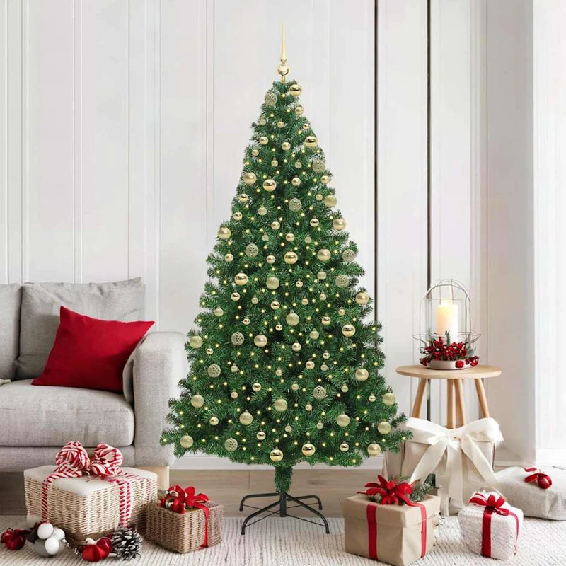 Kunstkerstboom groen 180 cm PVC staal