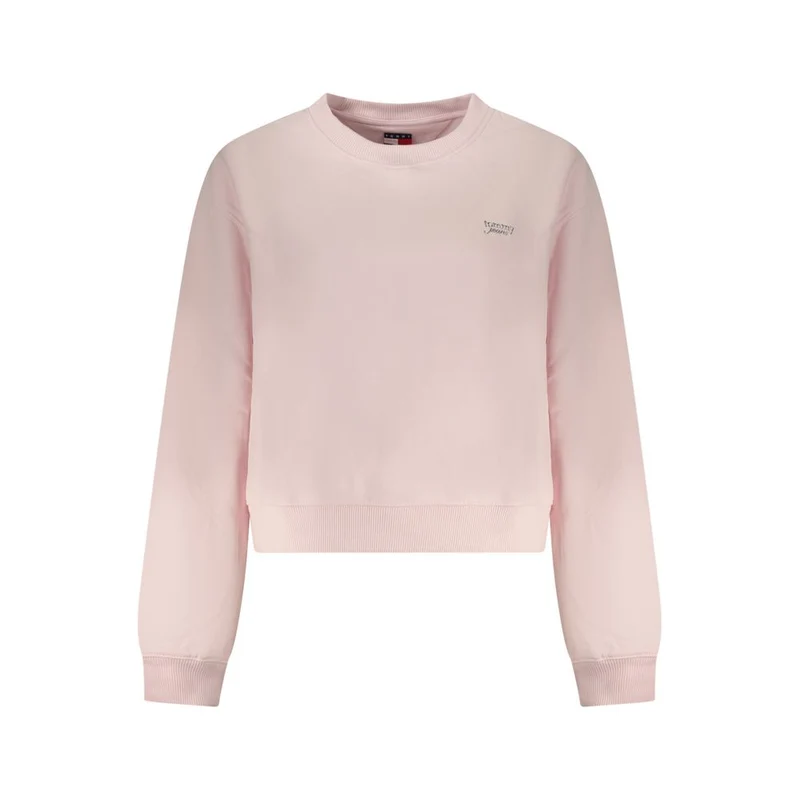 Tommy Hilfiger Pink Cotton Women Sweatshirt S