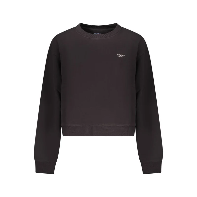 Tommy Hilfiger Black Cotton Women Sweatshirt L