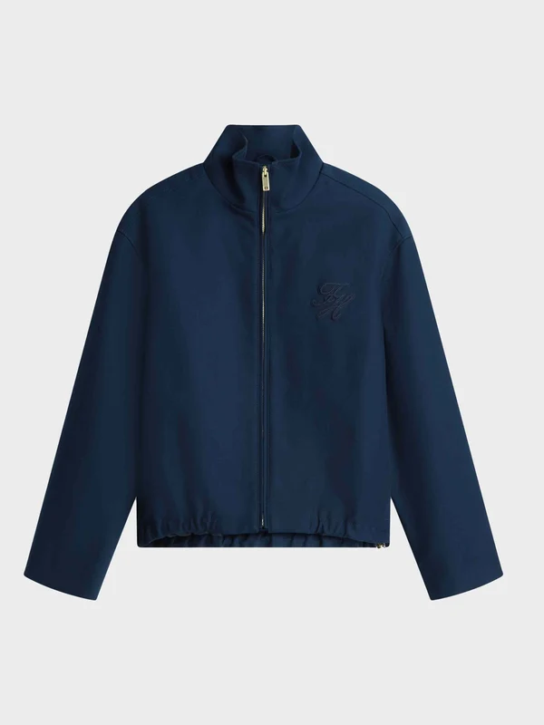 Tommy Hilfiger - Women's Logo Appliqué Oversized Bomber Jacket Navy / M
