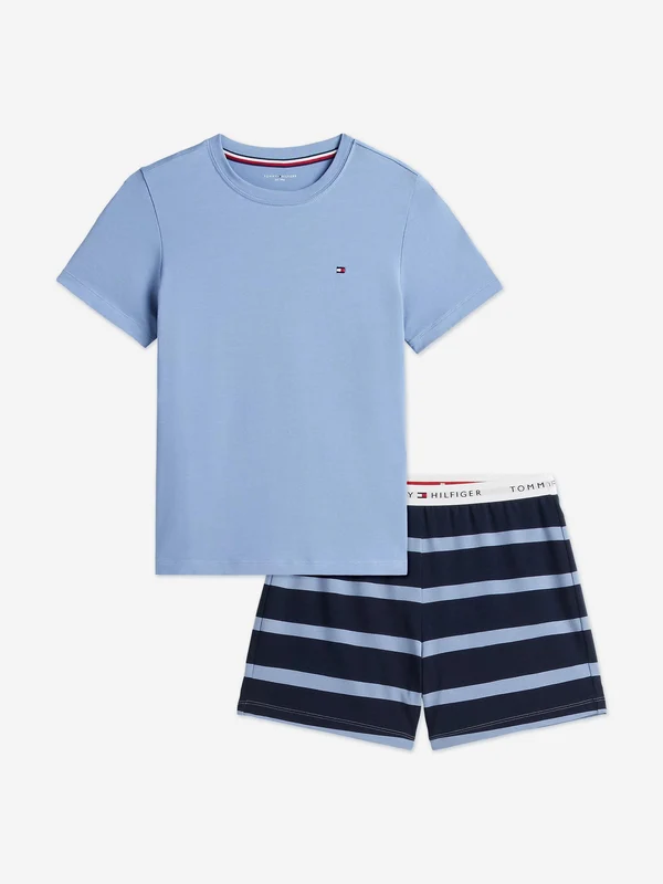 Tommy Hilfiger Boys Short Pyjama Set in Blue Navy / 6 - 7 Years