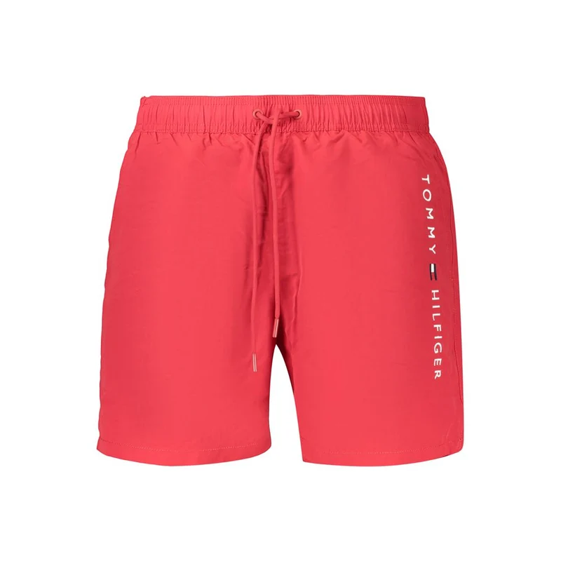 Tommy Hilfiger Rosso Polyester Mens Swimwear S