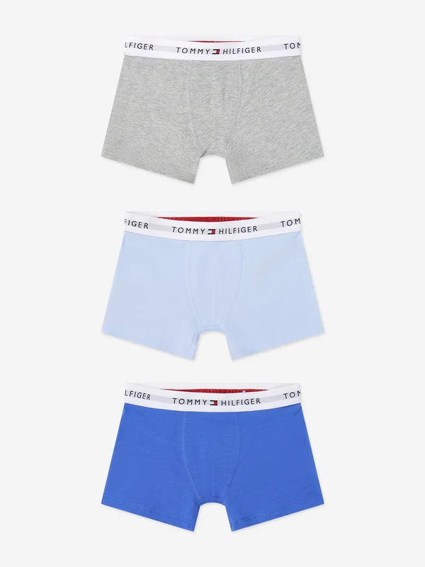 Tommy Hilfiger Boys 3 Pack Boxer Shorts Set in Blue Navy / 4 - 5 Years