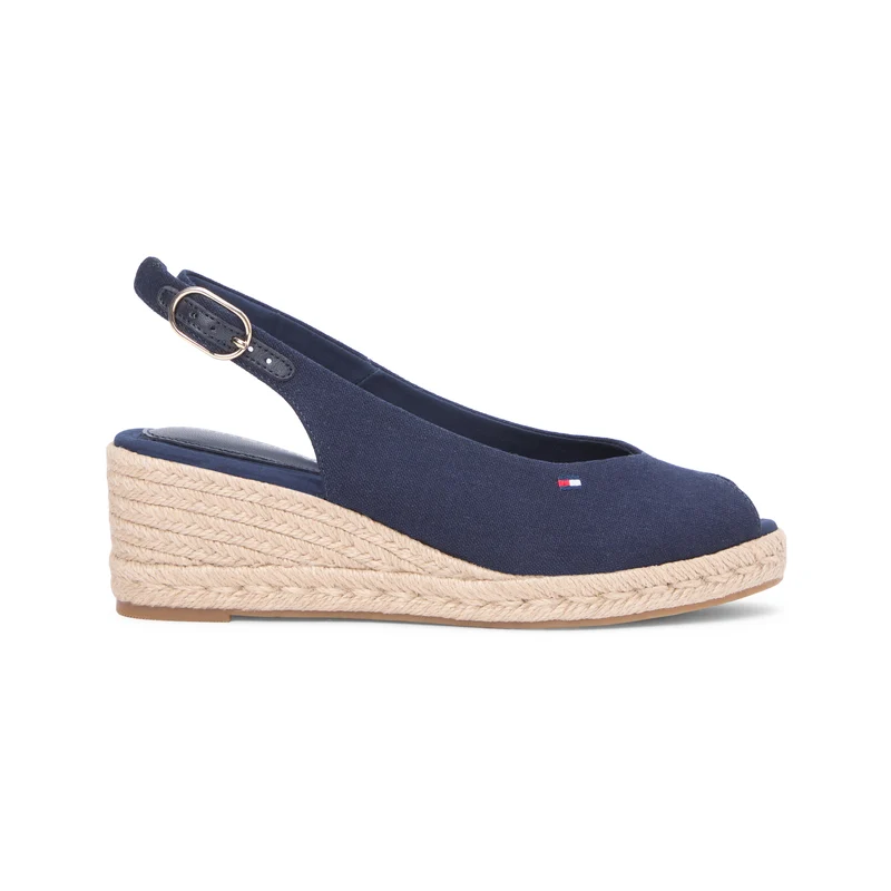 Tommy Hilfiger MID WEDGE Womens Wedge Sandals Space Blue UK 4