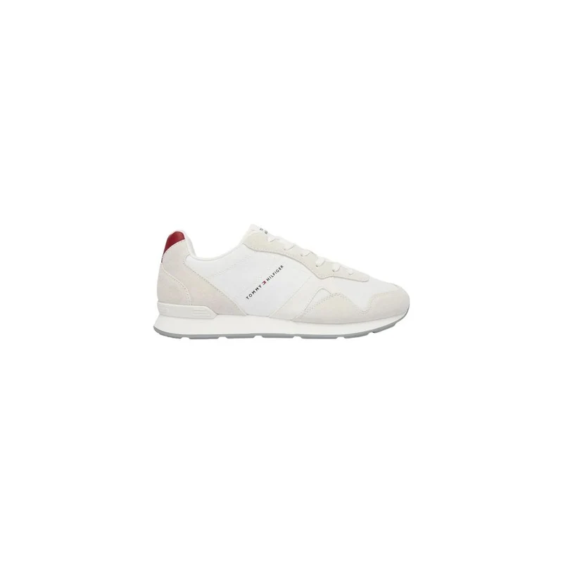 Tommy Hilfiger White Recycled Polyester Low Top Sneakers EU45/US12