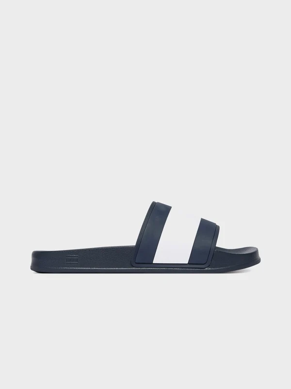 Tommy Hilfiger - Men's Flip Flops Core Hilfiger Flag Pool Slide Desert Sky / 44