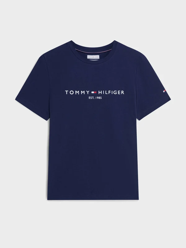 Tommy Hilfiger - Men's Organic Cotton Chest Logo T-Shirt Navy / XXL