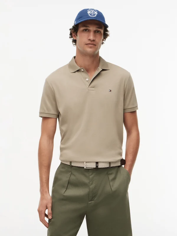 Tommy Hilfiger Mens Liquid Cotton Polo - Keystone Keystone / XL