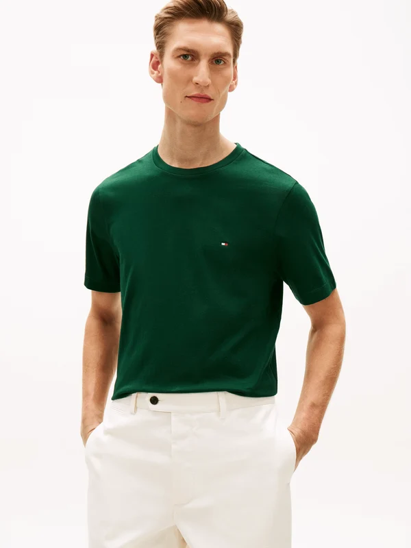 Tommy Hilfiger Mens Essential Solid Tee - Nocturnal Green Nocturnal Green / 2XL