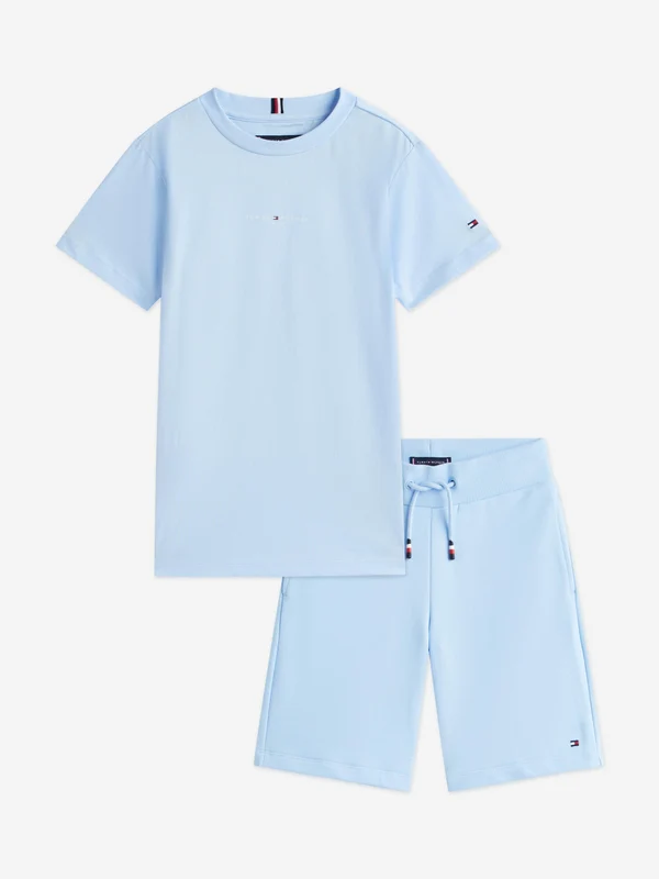 Tommy Hilfiger Boys Essential Short Set in Blue Navy / 14 Yrs