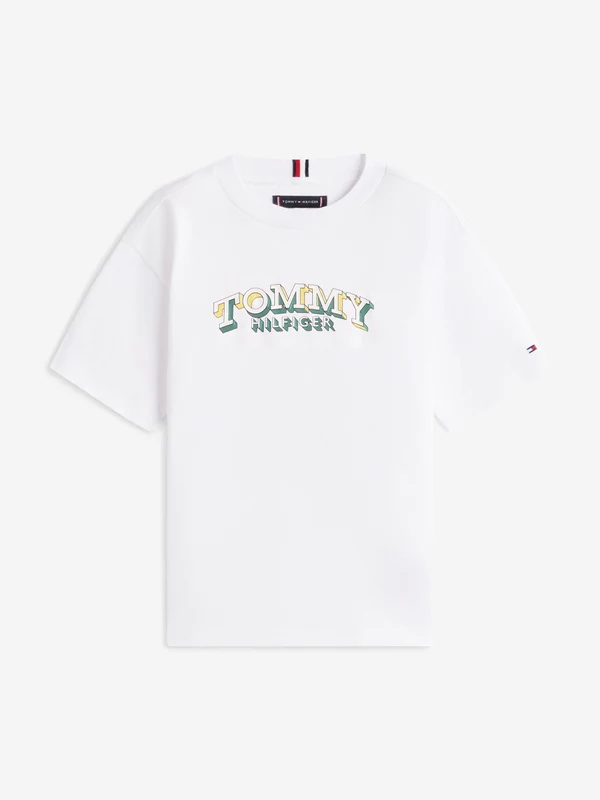 Tommy Hilfiger Boys 3D Graphic T-Shirt in White White / 14 Yrs