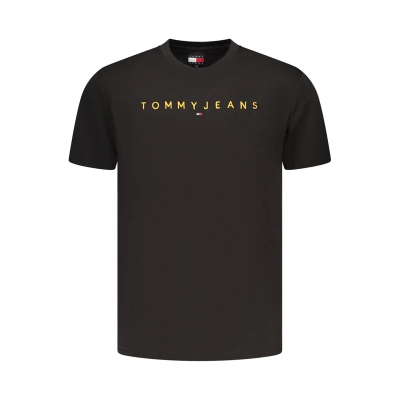 Tommy Hilfiger Black Cotton Men's T-Shirt XL