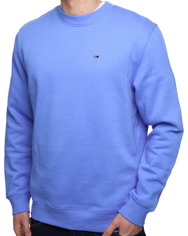 Tommy Jeans Flag Crew Sweatshirt Blue Twilight XL