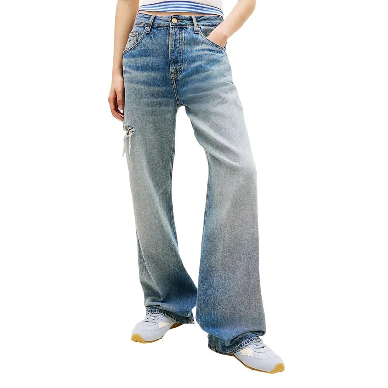 Tommy Hilfiger Jeans Blue Recycled Cotton Boyfriend Jeans W32 | L30