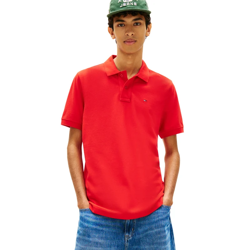 Polo Uomo Tommy Jeans Flag Rosso XL