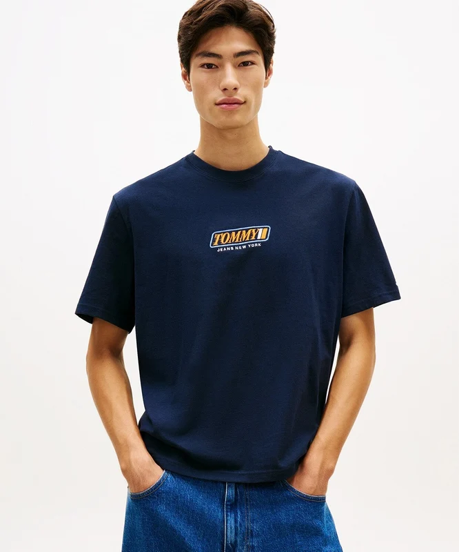 Tommy Hilfiger 90S Vintage La T-Shirt Lacivert / XL