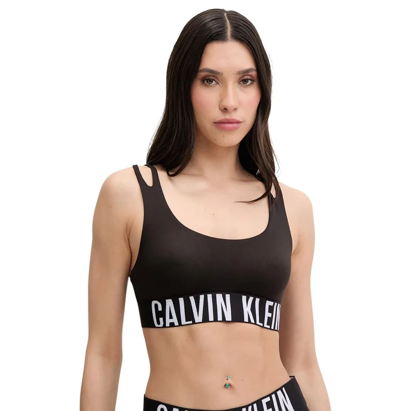 Calvin Klein Underwear Black Recycled Polyester Bra IT38|XS