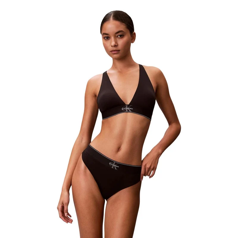 Calvin Klein Underwear Black Recycled Polyester Pantie IT42|M