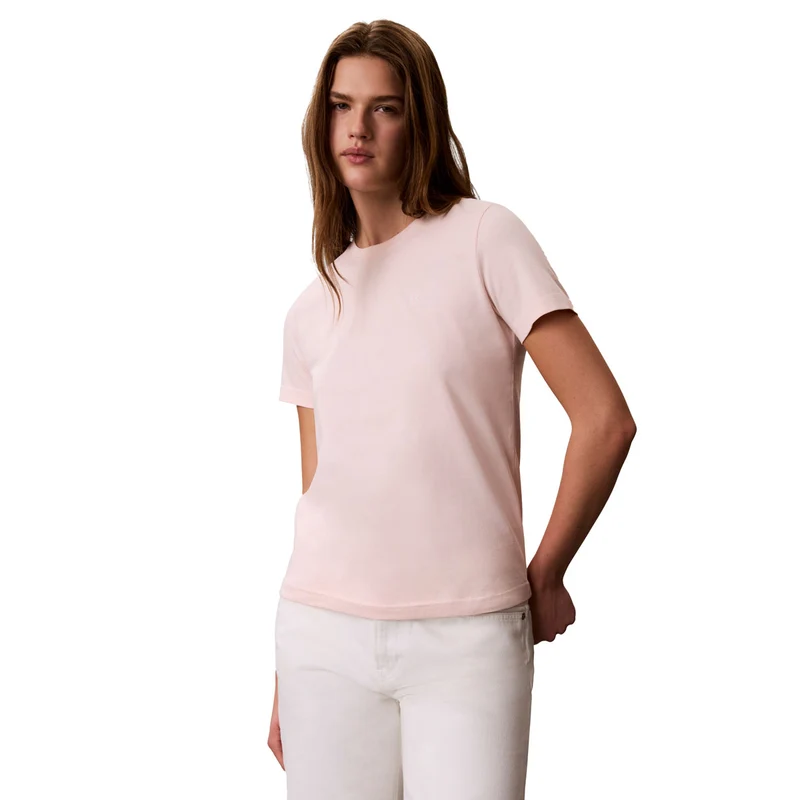 T-Shirt Donna Calvin Klein Monogram Rosa L