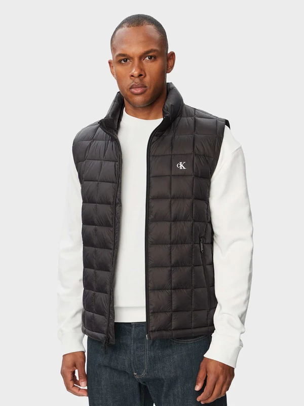 Calvin Klein Jeans - Men's LVSS Nylon Quilted Vest Black / XS