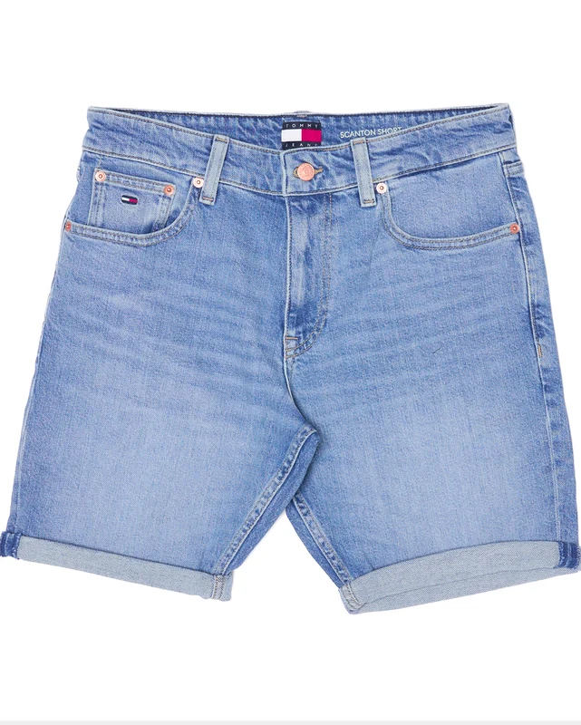 Tommy Jeans Scanton Whiskered Denim Shorts Denim Medium W32