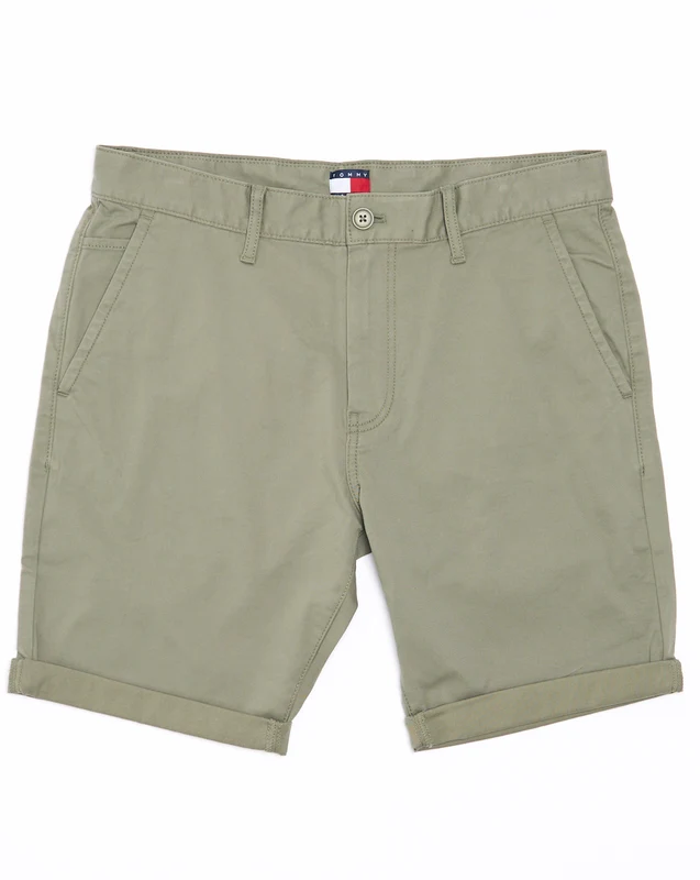 Tommy Jeans Scanton Twill Chino Shorts Utility Sage W32