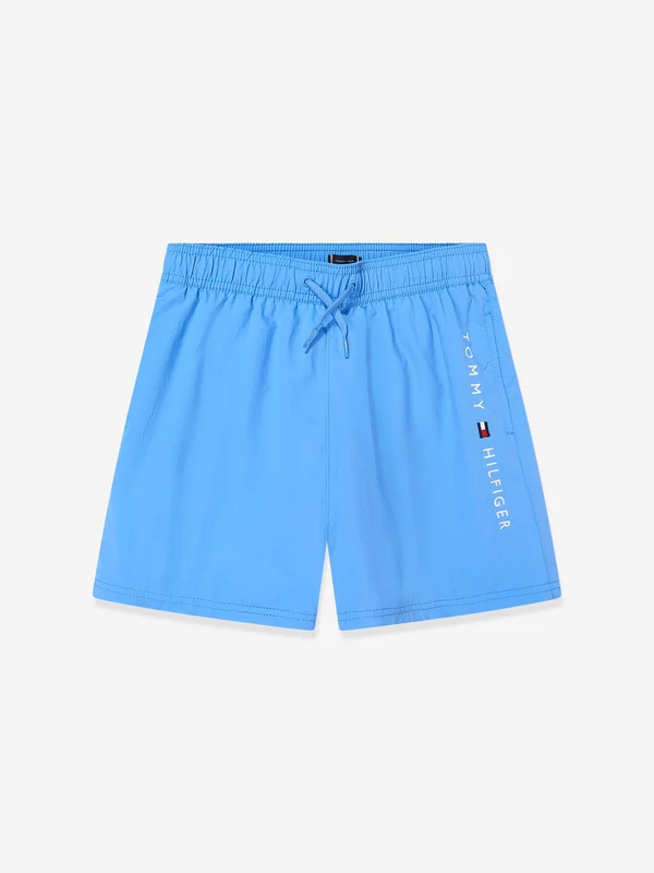 Tommy Hilfiger Boys Medium Drawstring Swim Shorts in Blue Navy / 12 - 14 Yrs