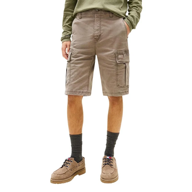 Tommy Hilfiger Jeans Beige Recycled Cotton Cargo Shorts W38