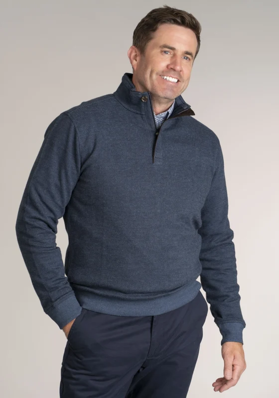 1/4 Zip Sweatshirt - Navy Navy / L