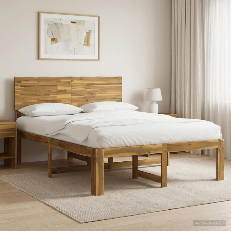 Parivuodekehys päädyn kanssa ROSTOCK valkoinen 5FT King Size
