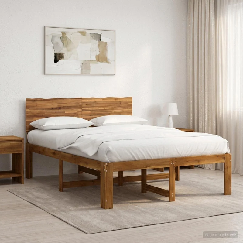 Parivuodekehys päädyn kanssa ROSTOCK Luonnollinen 4FT6 Double