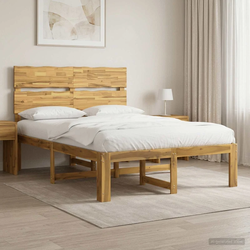 Parivuodekehys päädyn kanssa ROSTOCK valkoinen 5FT King Size