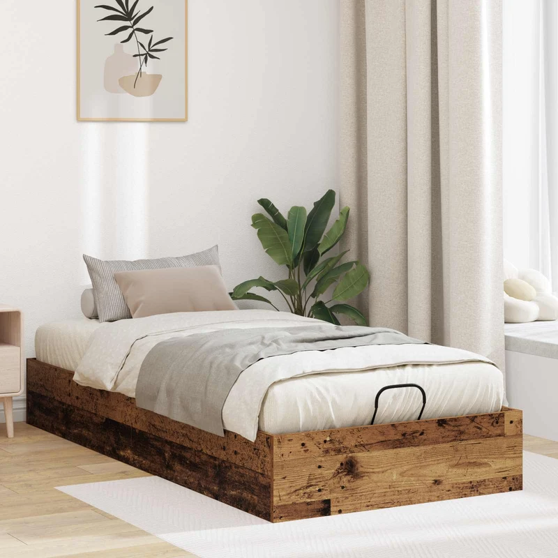 Ottoman Sängyn Runko Vanha puu 80,5 x 200 cm Käsitelty puu