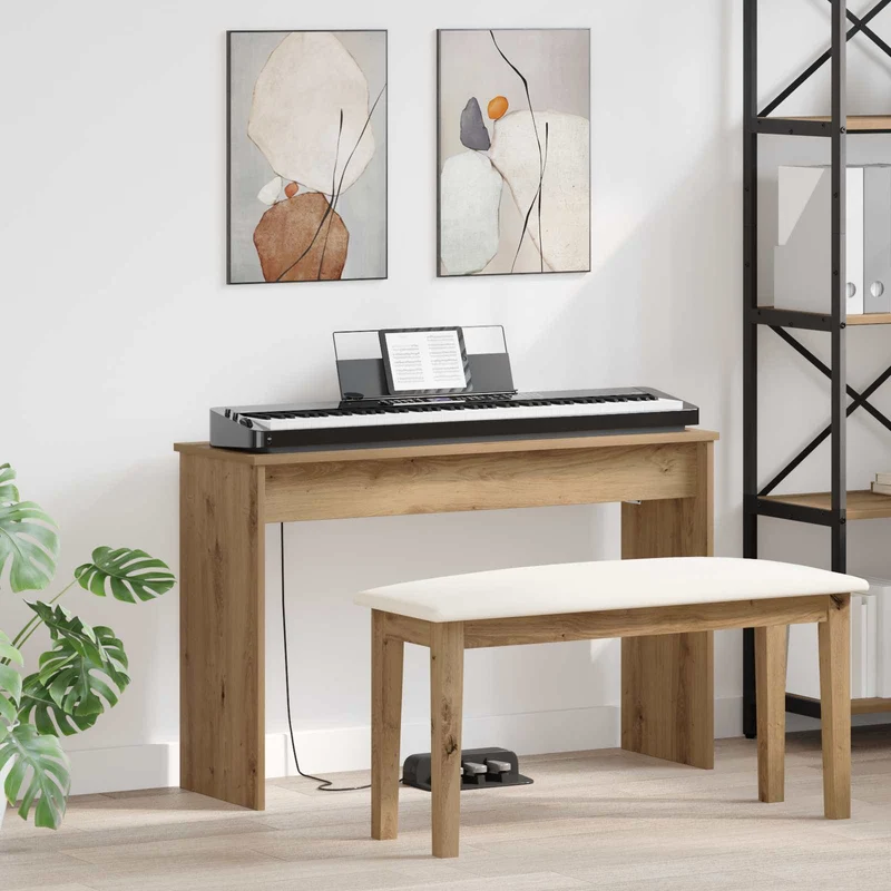 Näppäimistöjalusta Artisan tammi 100 x 32 x 64 cm Tekninen puu