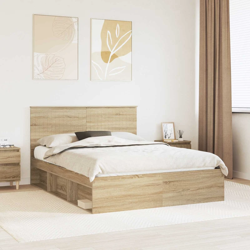 Sängyn runko Sonoman tammi 5FT King Size Massiivinen mänty