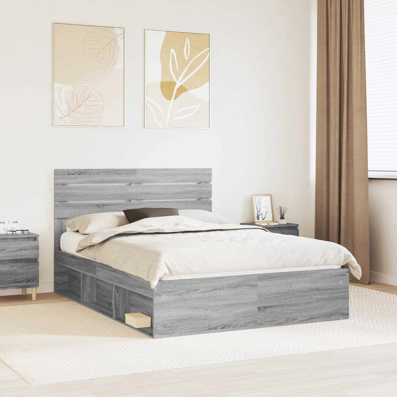 Sängyn runko Harmaa Sonoma 5FT King Size Massiivinen mänty