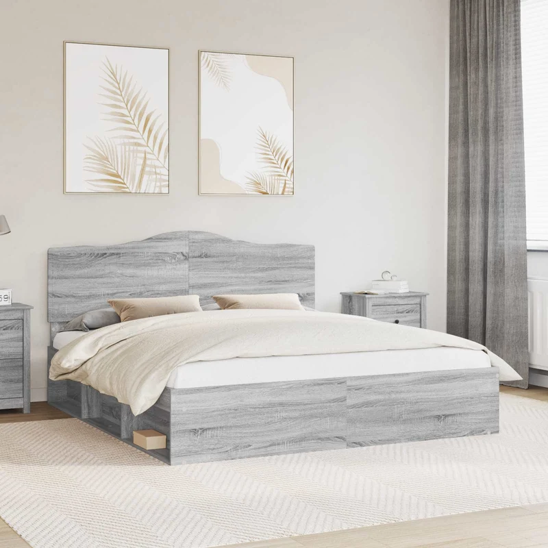 Sängyn runko päätyllä Harmaa Sonoma 6FT Super King Size