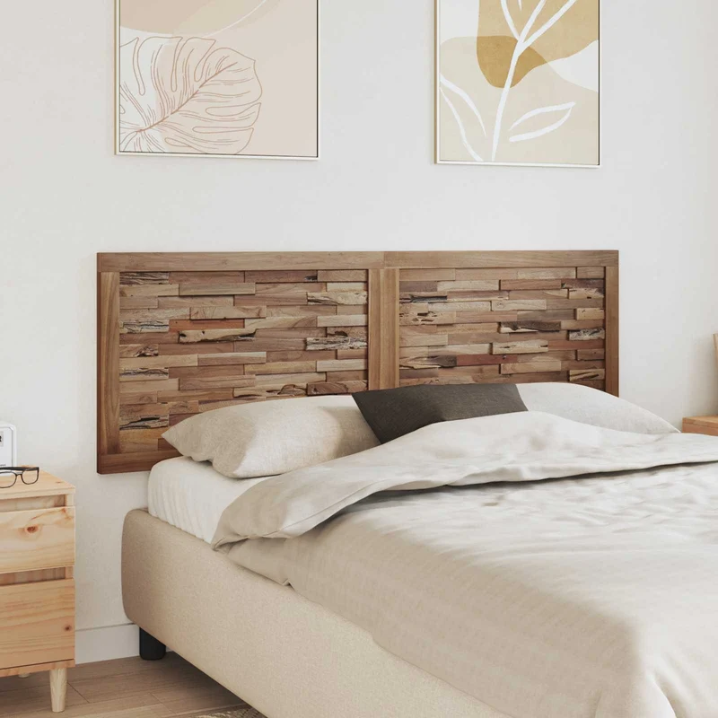 Hoofdbord 160 cm massief teakhout wandmontage
