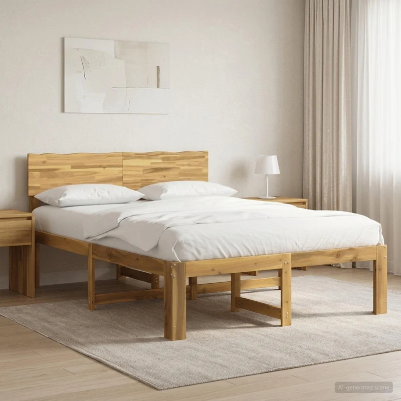 Parivuodekehys päädyn kanssa ROSTOCK valkoinen 4FT Small Double