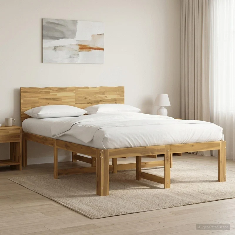 Parivuodekehys päädyn kanssa ROSTOCK valkoinen 4FT Small Double