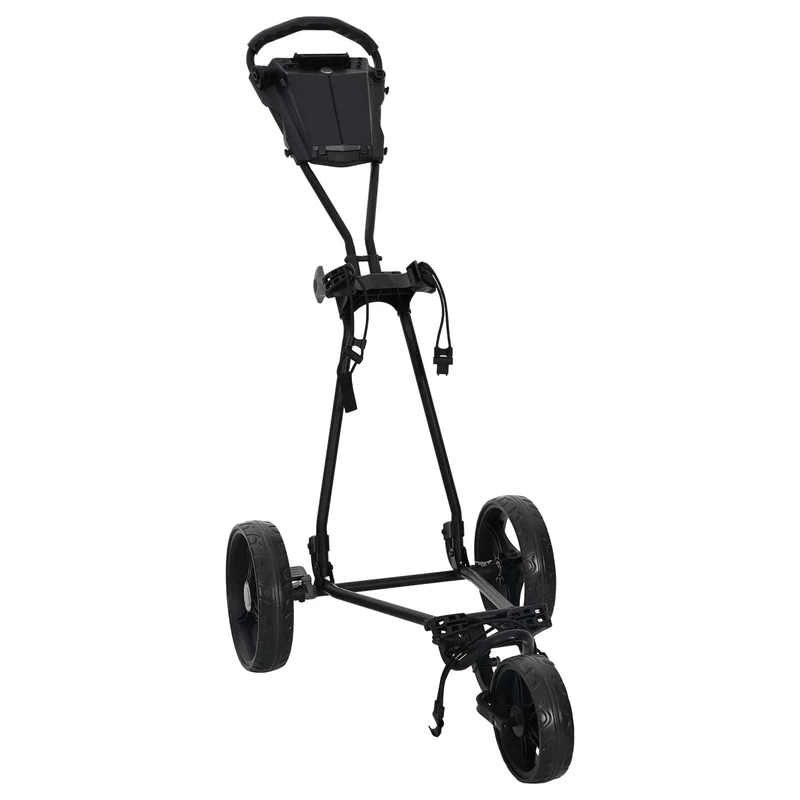 Golfvaunu Musta Rauta Taitettava