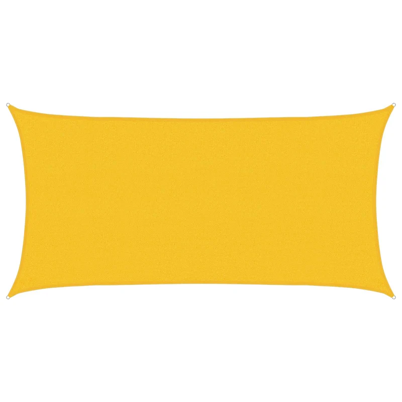 Zonnescherm zeil 2 x 6 m geel