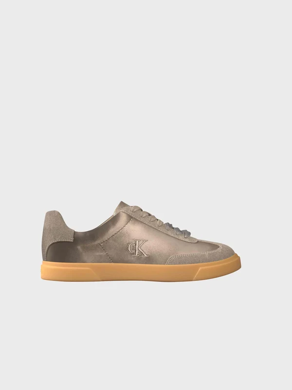 Calvin Klein - Women's Low Pro Cupsole Wt Satin Mix Sneaker Desert Taup / 37