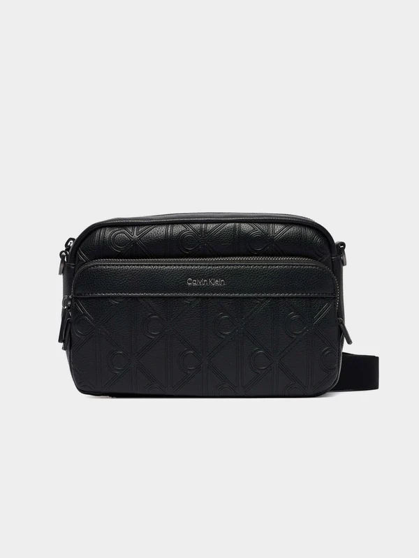 Calvin Klein - Men's Emblem Aop Deboss Camera Bag Black / osz