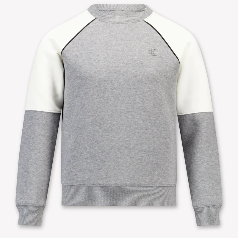 Calvin Klein Kinder Jongens Trui In Grijs 6 Jaar